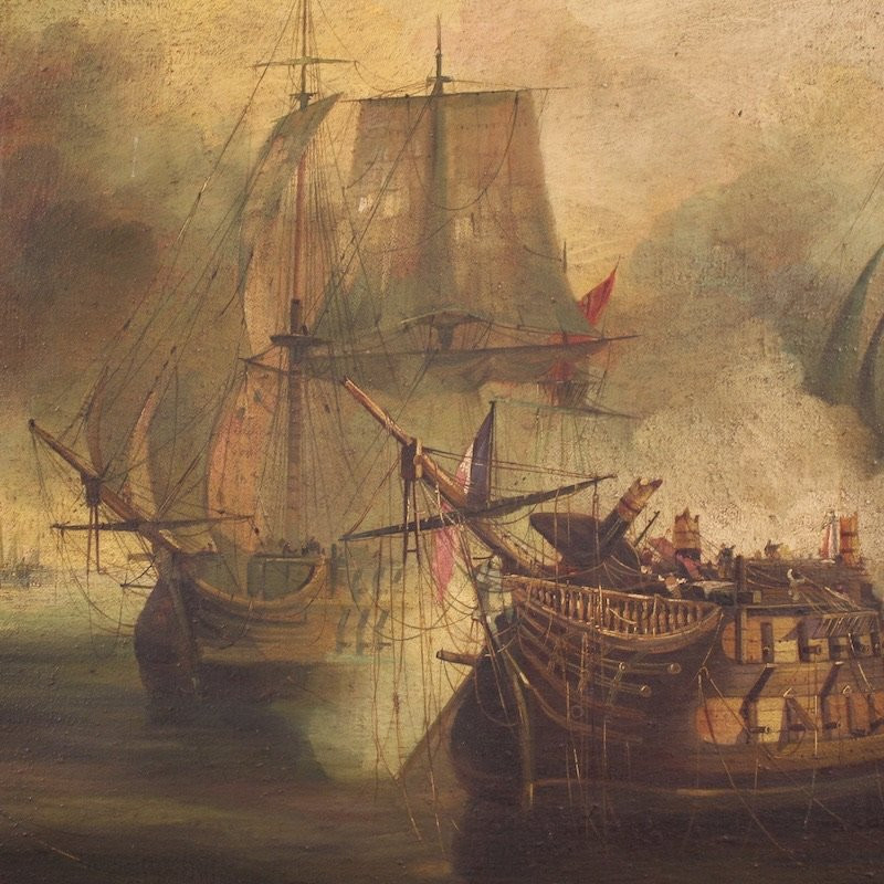 Peinture française marine du 20ème siècle, La Bataille de Trafalgar-photo-2