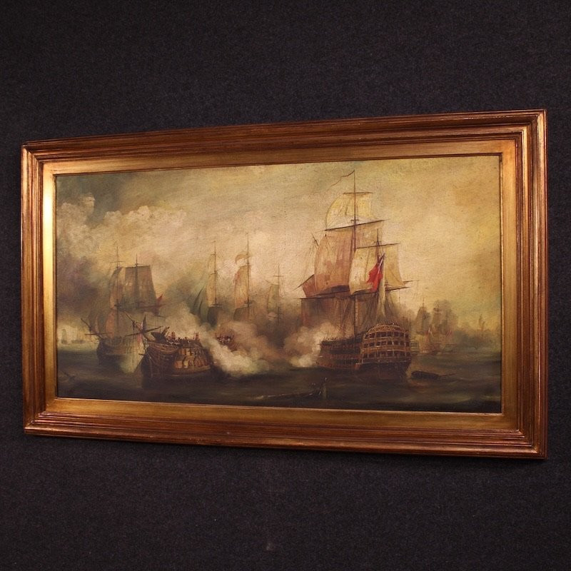 Peinture française marine du 20ème siècle, La Bataille de Trafalgar-photo-8