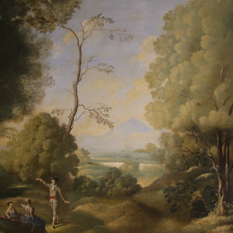 Grand tableau italien de paysage du 20ème siècle-photo-4