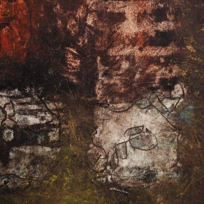 American Abstract Painting Signed J. Wolff-photo-8