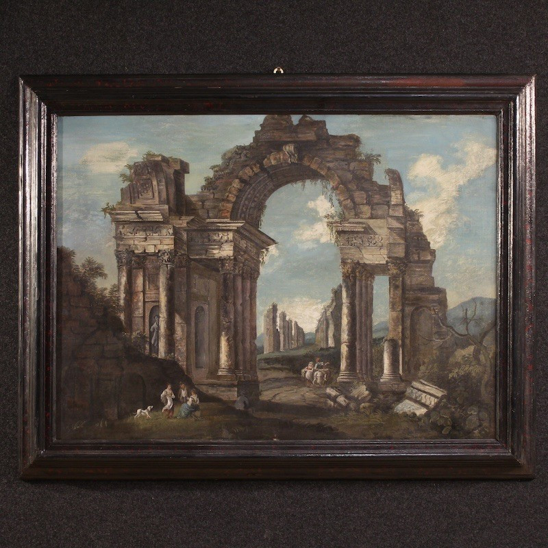 20th Century Italian Architectural Capriccio Painting