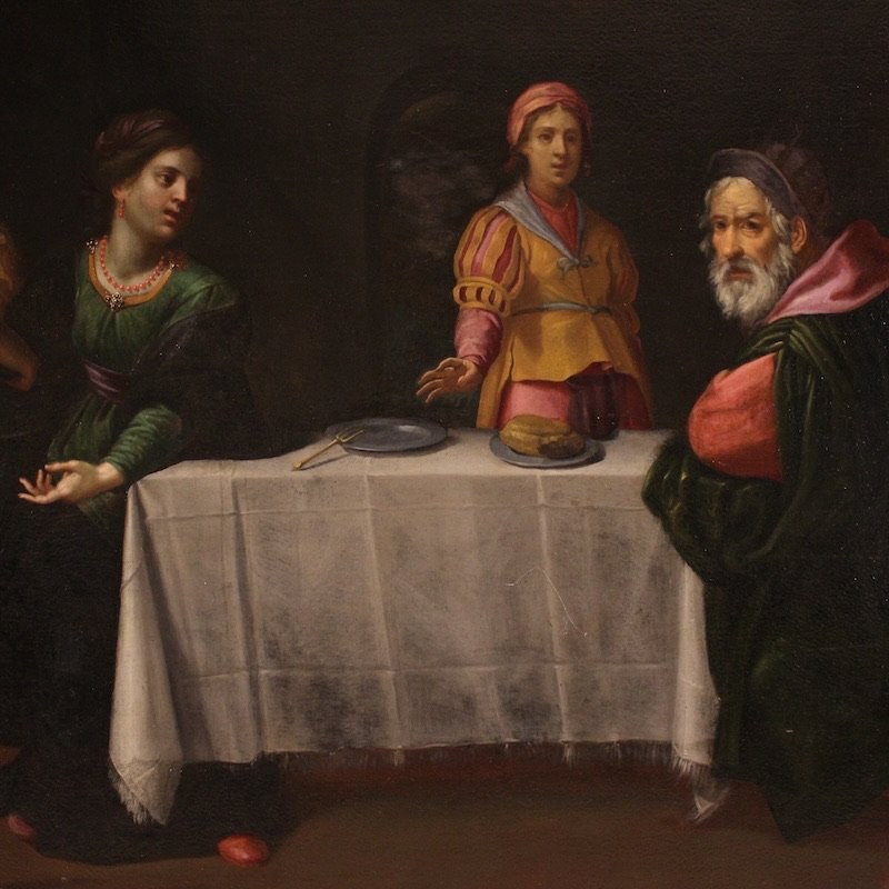 Great 17th-century Italian Painting, Herod's Feast With Salome And The Head Of John The Baptist-photo-1