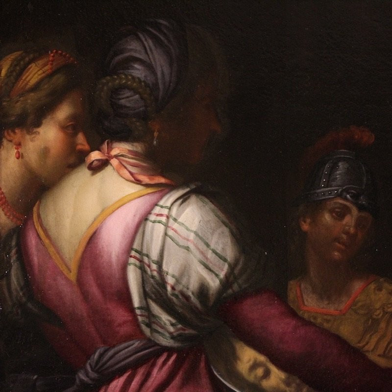 Great 17th-century Italian Painting, Herod's Feast With Salome And The Head Of John The Baptist-photo-6
