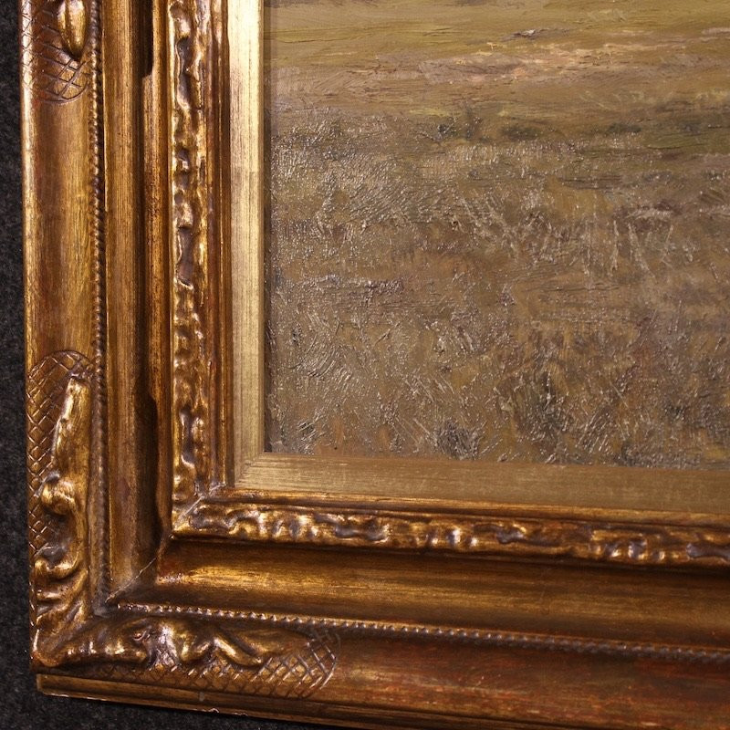 Italian Landscape Painting Signed Giuseppe Gheduzzi From The 20th Century-photo-4