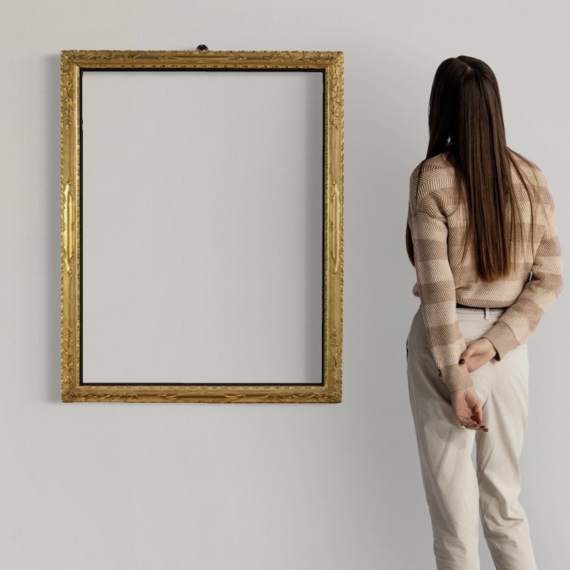 Antique Gilded Italian Frame From The 19th Century-photo-2
