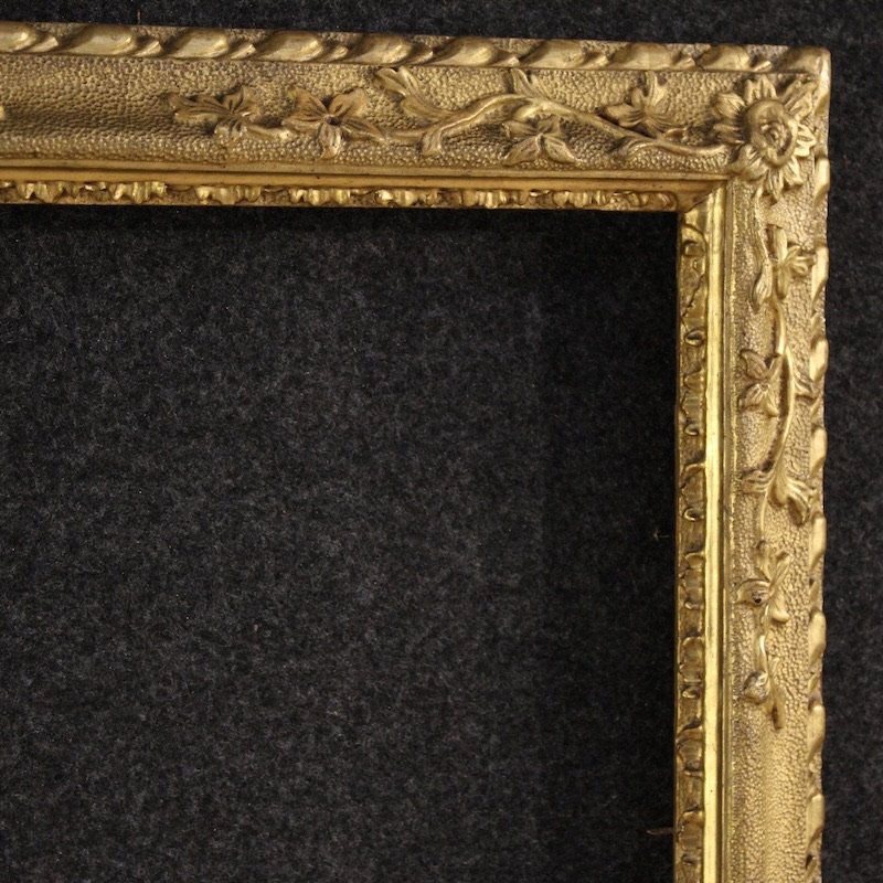 Antique Gilded Italian Frame From The 19th Century-photo-3
