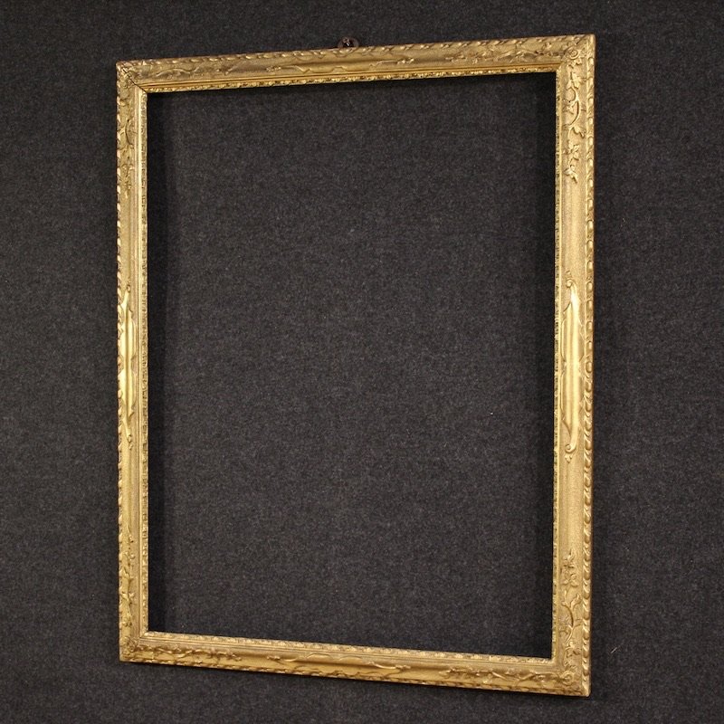 Antique Gilded Italian Frame From The 19th Century-photo-3