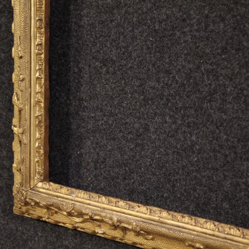Antique Gilded Italian Frame From The 19th Century-photo-5