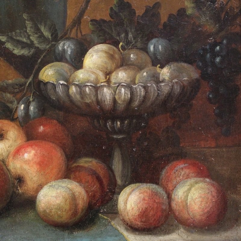 Ancien tableau italien nature morte du 18ème siècle-photo-2