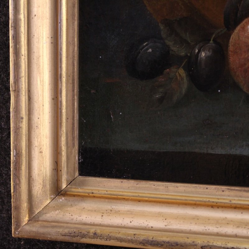 Ancien tableau italien nature morte du 18ème siècle-photo-4