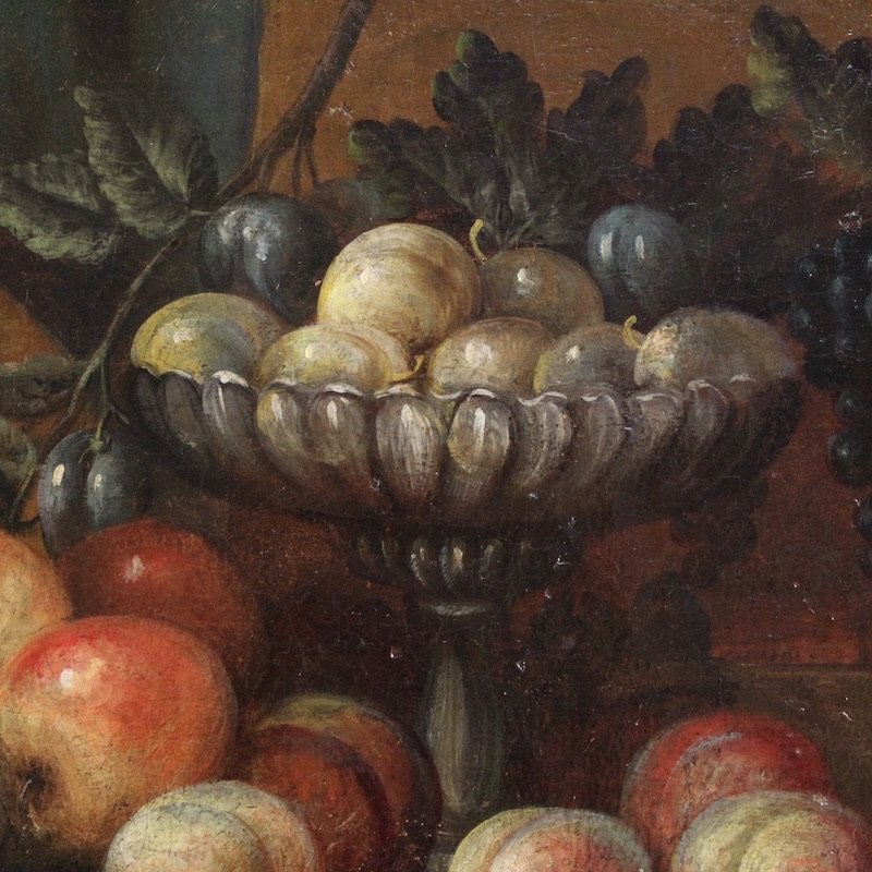 Ancien tableau italien nature morte du 18ème siècle-photo-5