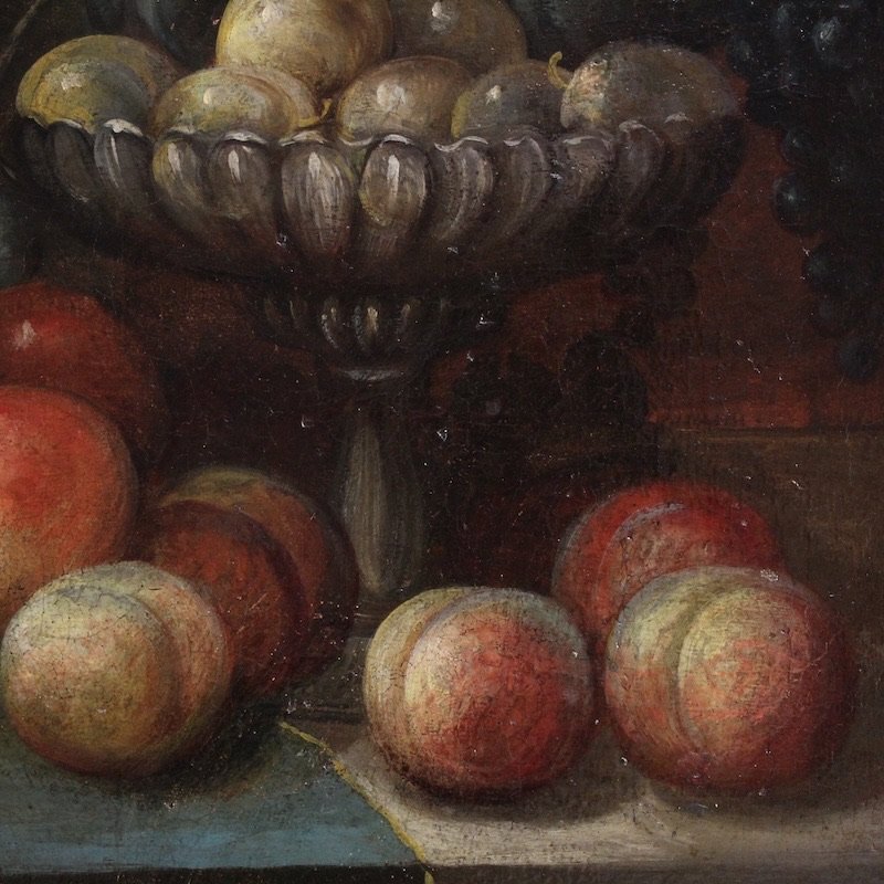 Ancien tableau italien nature morte du 18ème siècle-photo-6