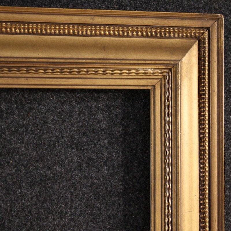 20th Century Italian Gilded Wood And Plaster Frame-photo-3
