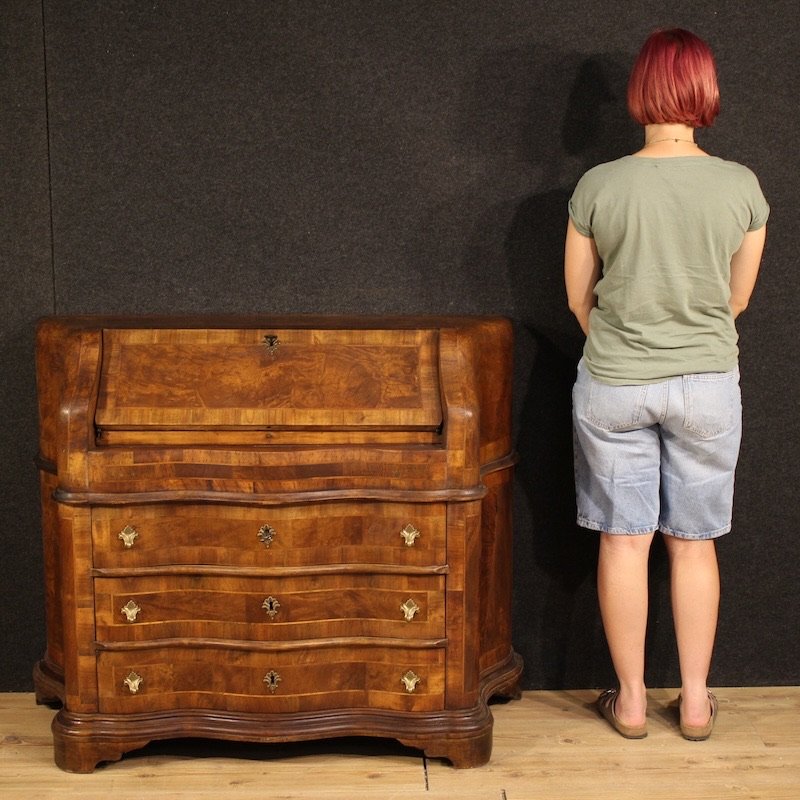 20th Century Inlaid Italian Bureau-photo-2