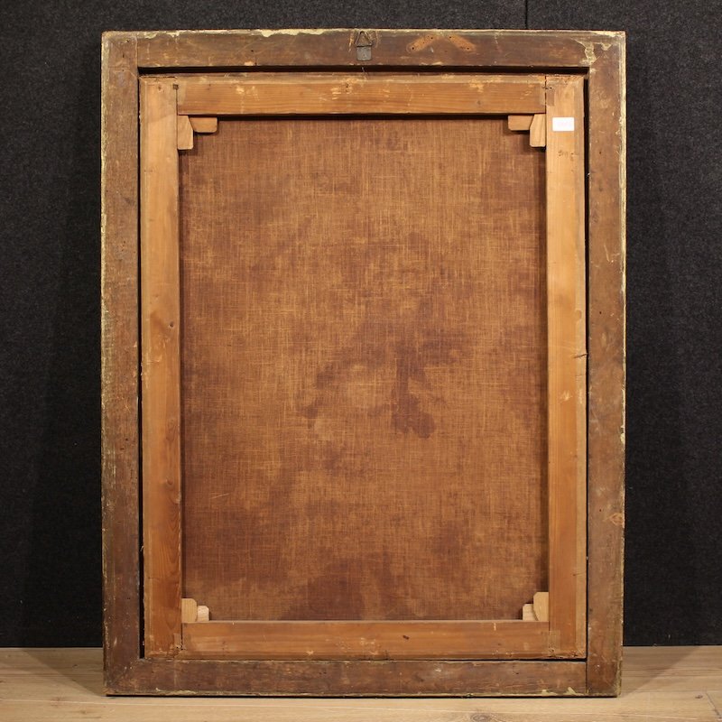 Tableau italien ancien du 17ème siècle, Vierge à l'Enfant-photo-2