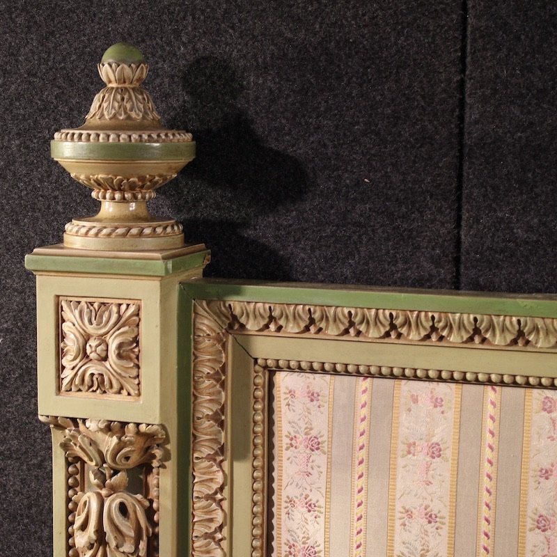 Lacquered Italian Double Bed In The Louis XVI Style From The 20th Century-photo-3