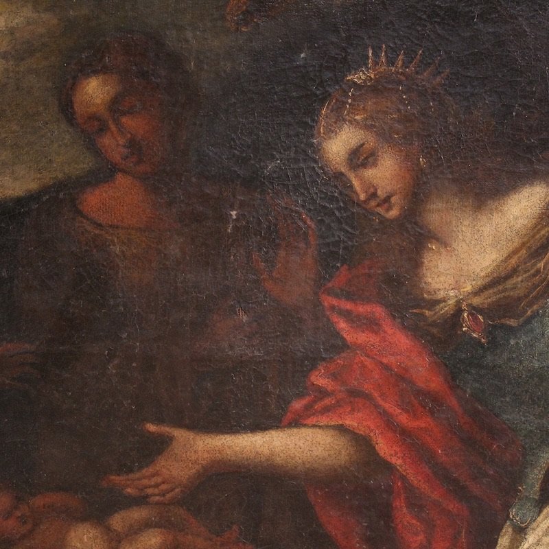 Great 17th-century Italian Painting, Moses Saved From The Waters-photo-6