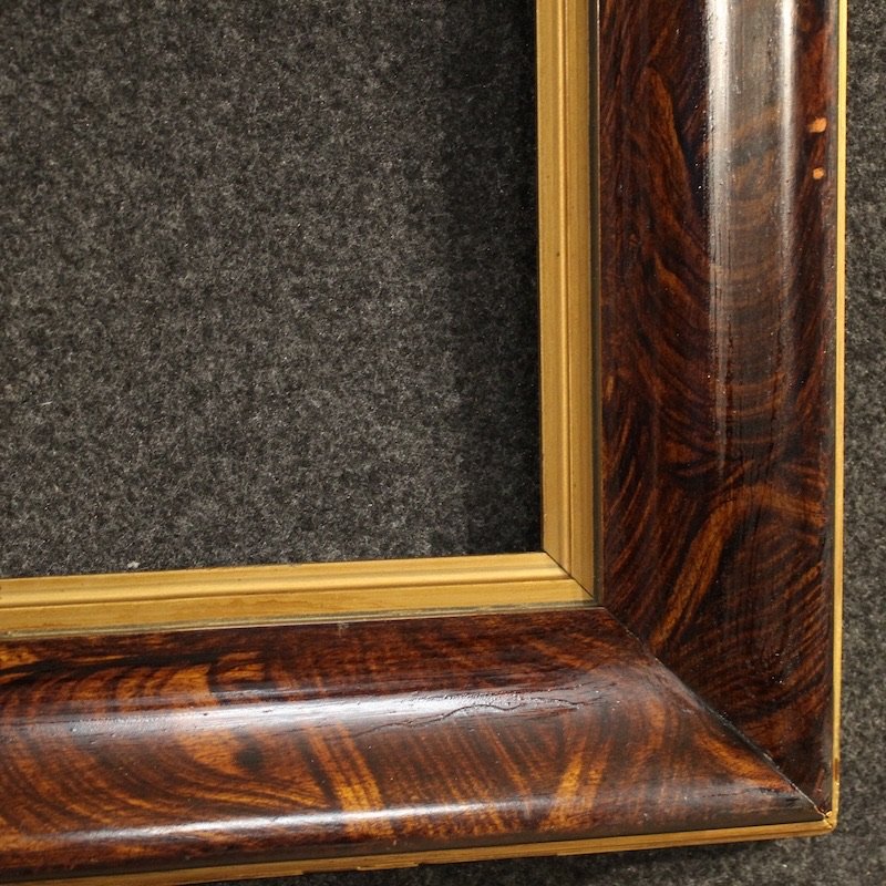 20th Century Lacquered And Gilded Wooden Frame-photo-3