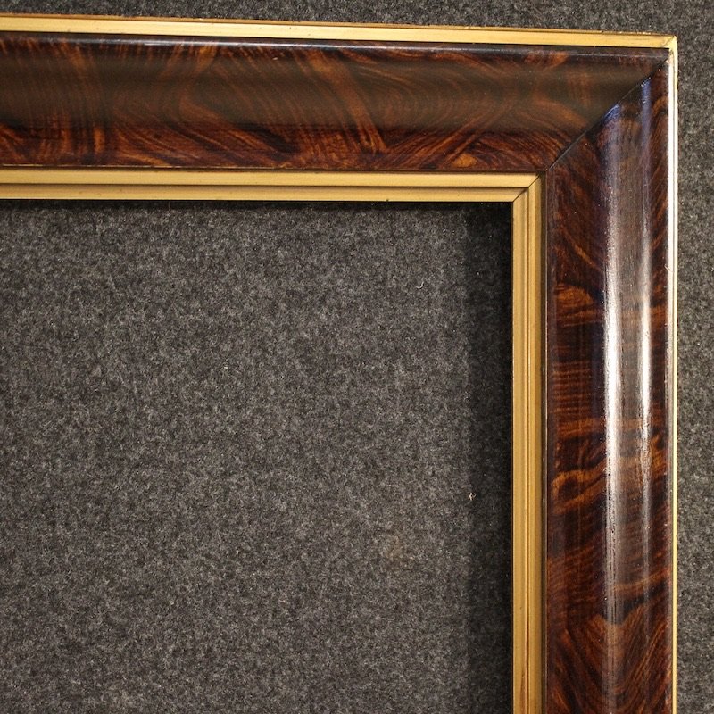 20th Century Lacquered And Gilded Wooden Frame-photo-2