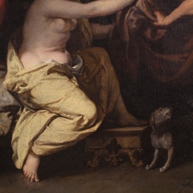  A Large 17th-century French Painting, Joseph And Potiphar's Wife -photo-1