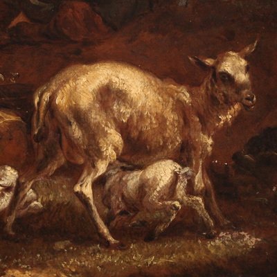 Peinture anglaise du 18ème siècle, paysage pastoral-photo-4