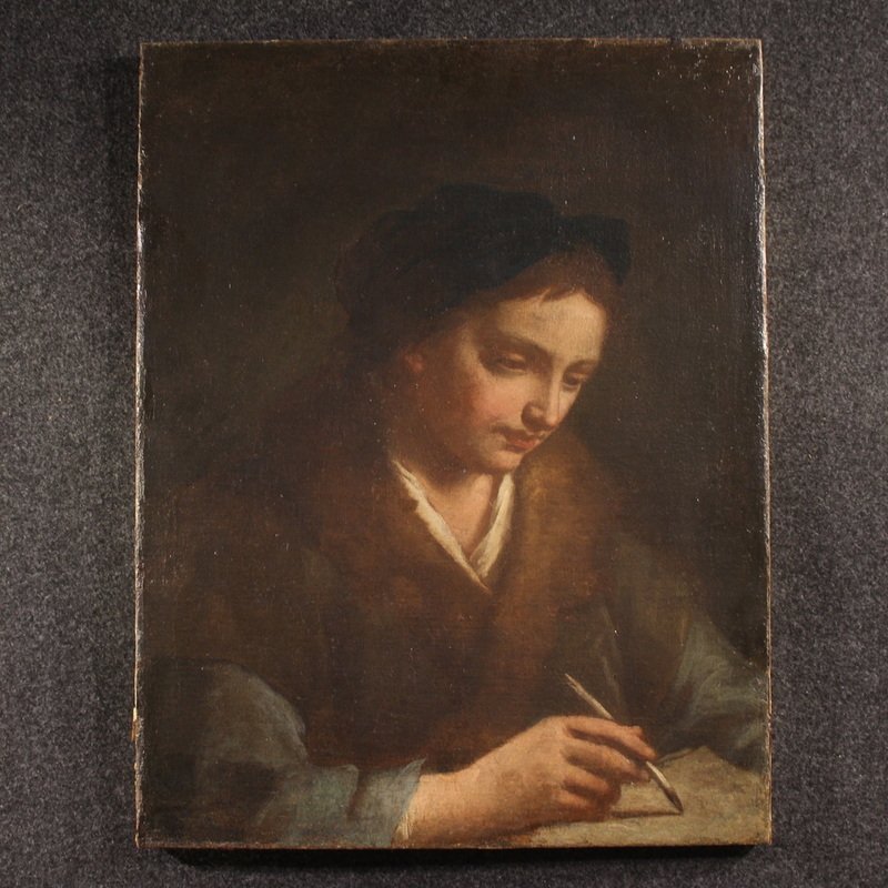 Peinture ancienne, portrait italien du 17ème siècle