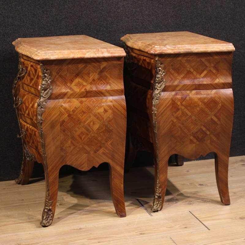 Paire de tables de chevet de style Louis XV, France, 20ème siècle-photo-3
