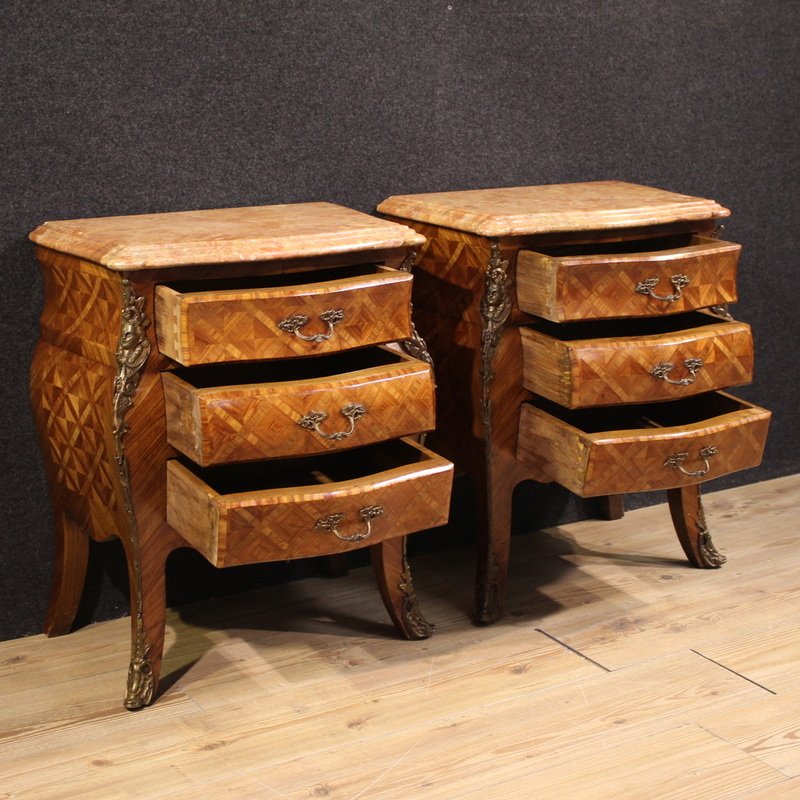 Paire de tables de chevet de style Louis XV, France, 20ème siècle-photo-7