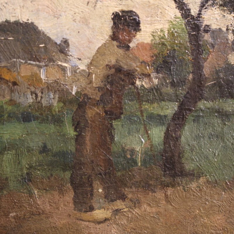 Dutch Painting From The 19th Century, Impressionist Landscape-photo-3