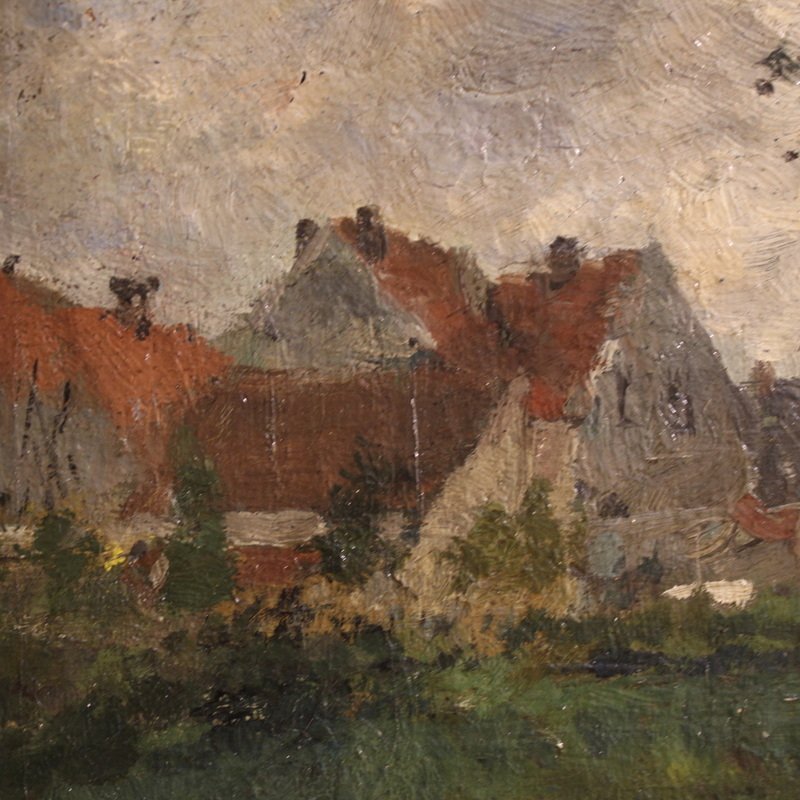 Dutch Painting From The 19th Century, Impressionist Landscape-photo-4