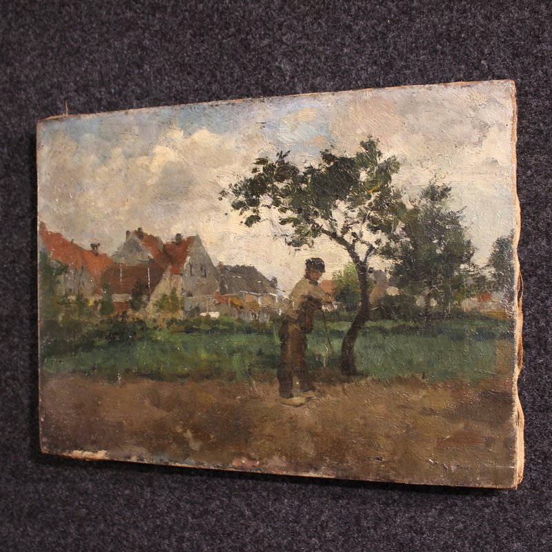 Dutch Painting From The 19th Century, Impressionist Landscape-photo-5