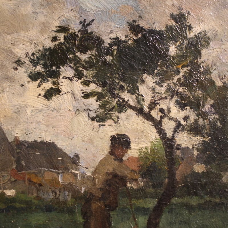 Dutch Painting From The 19th Century, Impressionist Landscape-photo-6