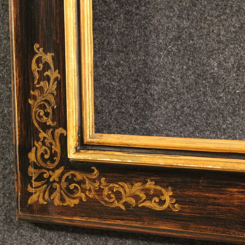 20th Century Tuscan Painted And Gilded Wood Frame-photo-3