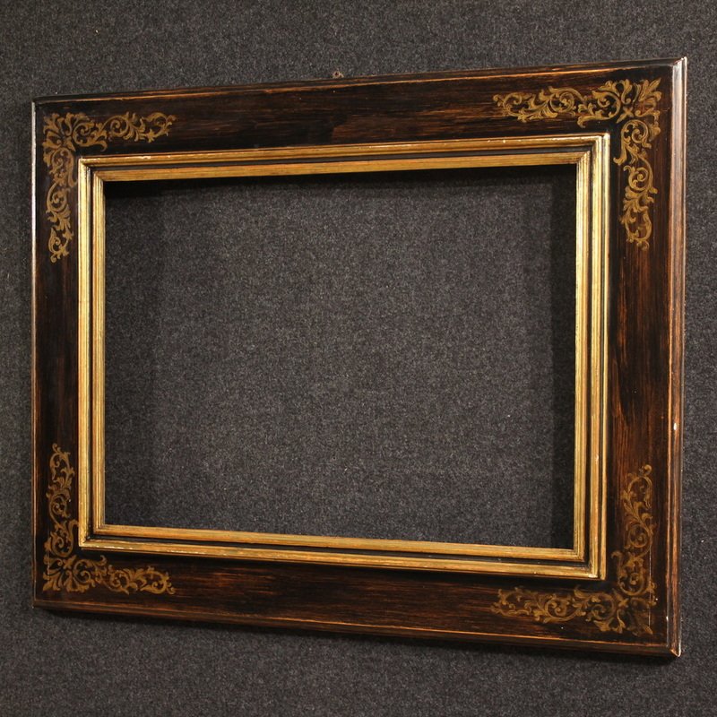 20th Century Tuscan Painted And Gilded Wood Frame-photo-2