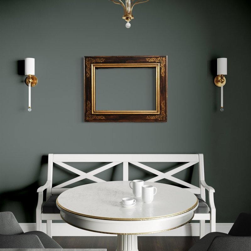 20th Century Tuscan Painted And Gilded Wood Frame-photo-5