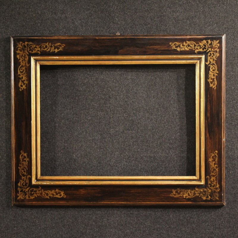 20th Century Tuscan Painted And Gilded Wood Frame