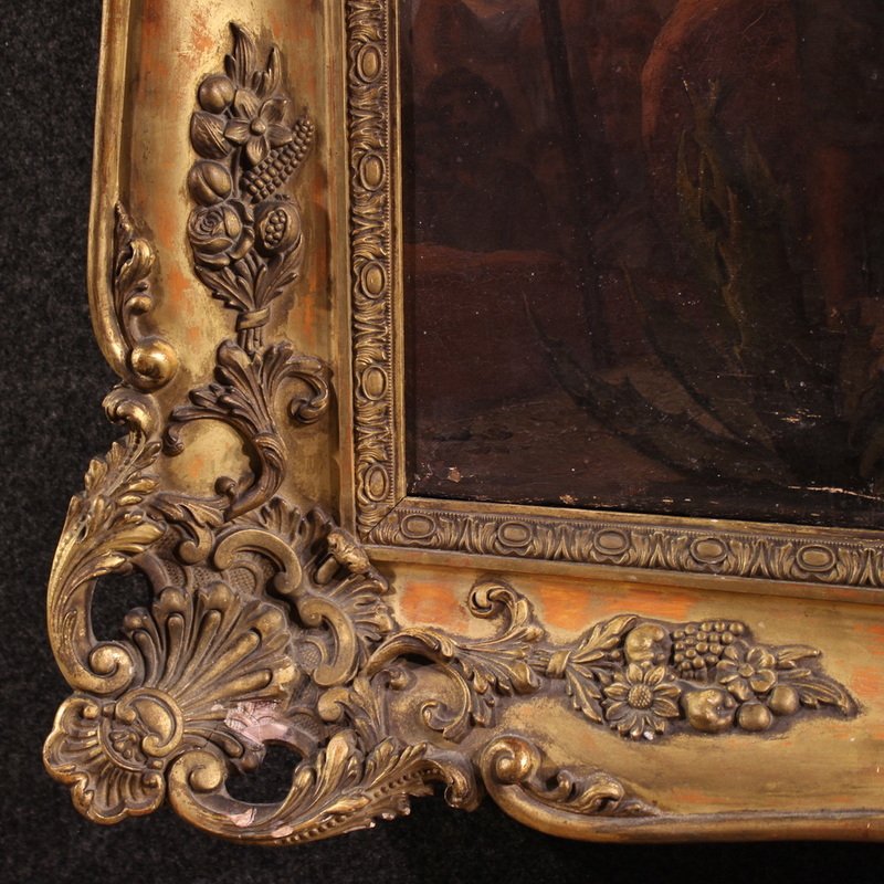 Italian Painting Signed By Focosi And Dated 1852, *moses Breaking The Tablets Of The Law*-photo-3