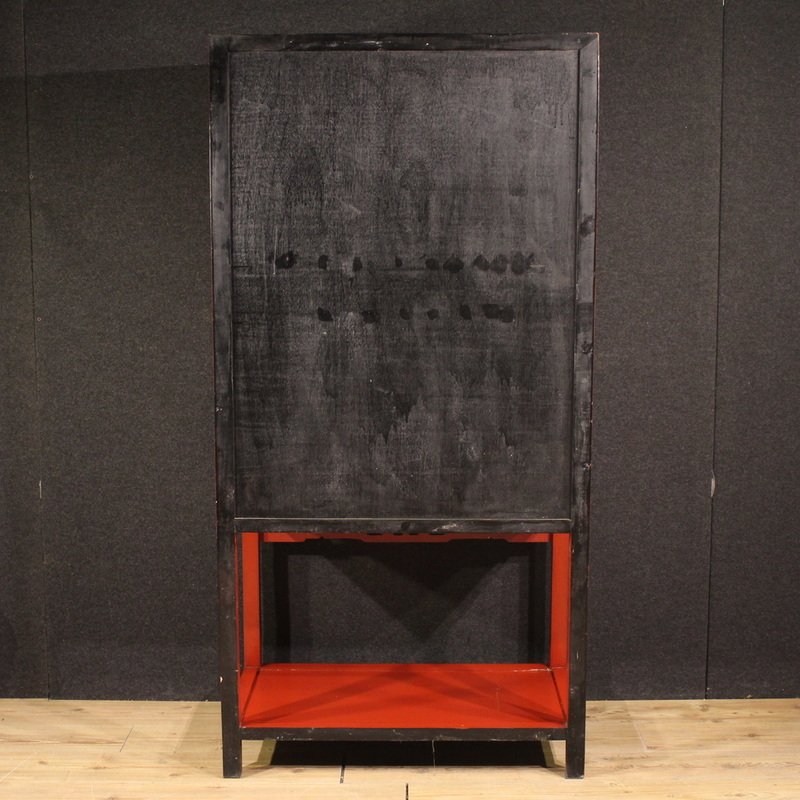 Armoire chinoise laquée de la seconde moitié du 20ème siècle-photo-1