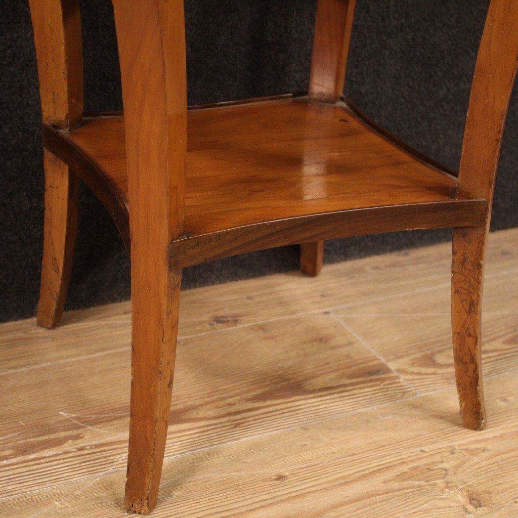 Italian Side Table In Cherry, Walnut And Fruitwood-photo-5