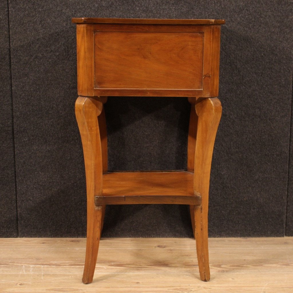 Italian Side Table In Cherry, Walnut And Fruitwood-photo-7