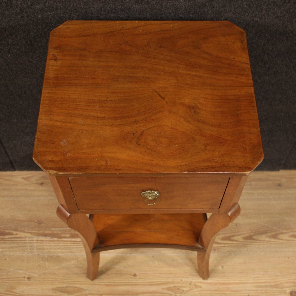 Italian Side Table In Cherry, Walnut And Fruitwood-photo-8