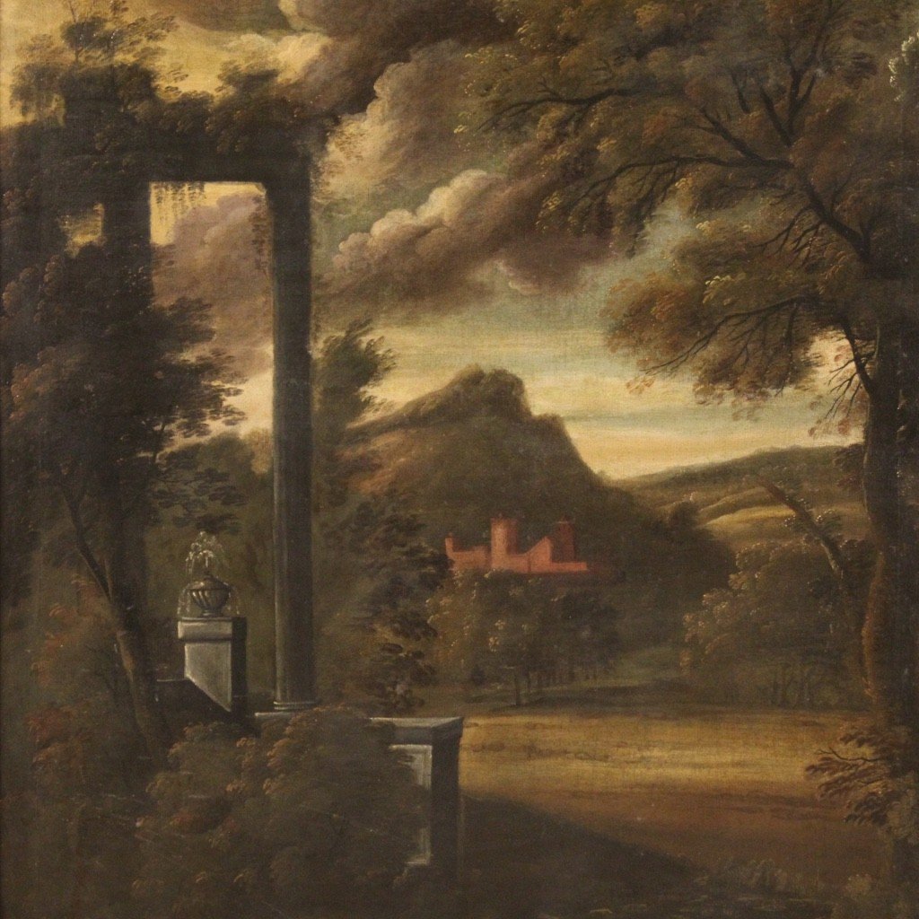 Ancient Landscape With Ruins From The 18th Century-photo-2