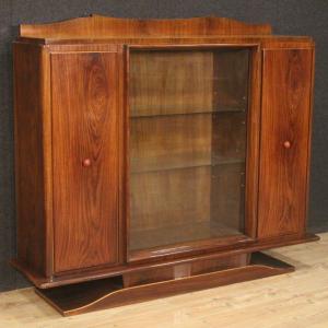 Vitrine Italienne En Bois Du 20ème Siècle