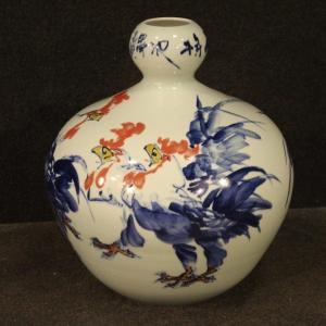 Vase Chinois En Céramique Peinte