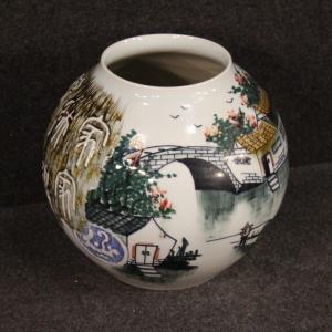 Chinese Painted And Glazed Ceramic Vase