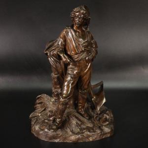 Sculpture Raffinée En Bronze De La Seconde Moitié Du 19ème Siècle
