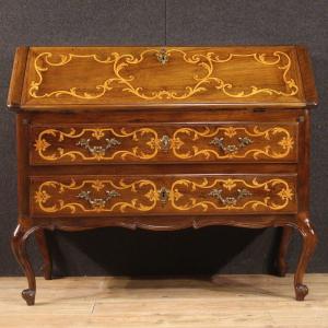 Large Bureau In Inlaid Wood From The 20s