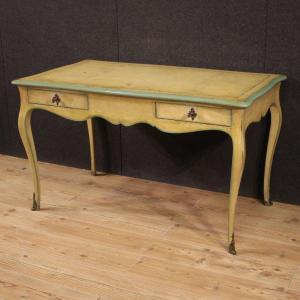 Great Louis XV Style French Lacquered Writing Desk