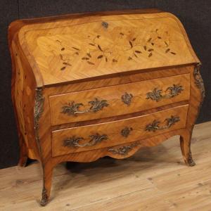 French Inlaid Bureau From 20th Century