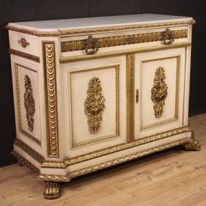 Umbertine Sideboard With Marble Top From The Second Half Of The 19th Century